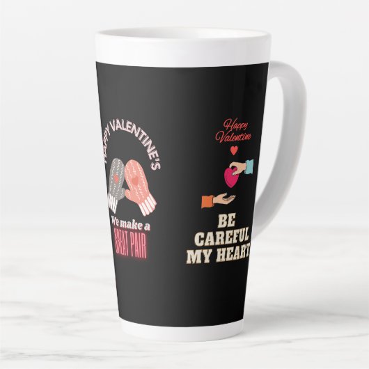 バレンタイン カフェラテマグ (右アングル)