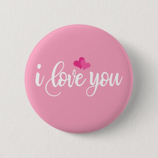 バレンタイン·カリグライが大好き|ピンボタン 缶バッジ (正面)