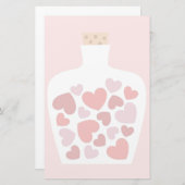 バレンタイン·カード·デザイン 便箋 (正面/裏面)