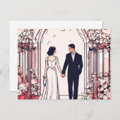 バレンタイン・カード ポストカード (正面/裏面)