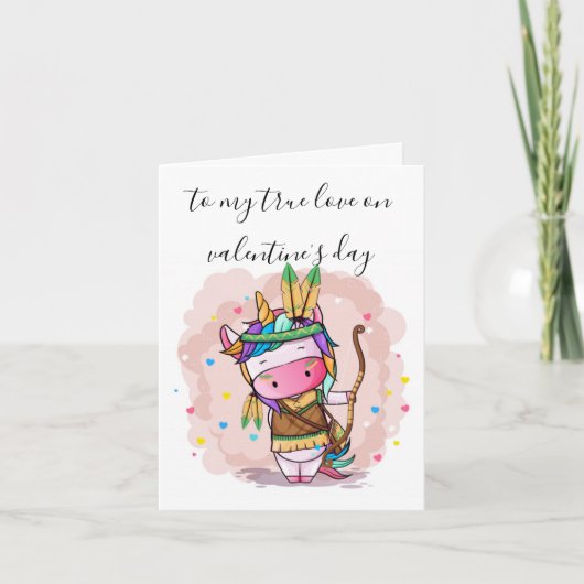 バレンタイン·カード-私の本当の愛へ シーズンカード (正面)