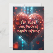 バレンタイン カード 見つけられて嬉しい (正面)