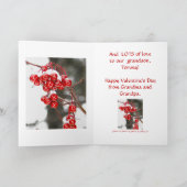 バレンタイン&キスおばあちゃんとおじいちゃんからの カード (内部)