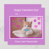 バレンタイン キッズ ファンキー子猫教室 シーズンカード (正面/裏面)