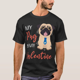 バレンタイン ギフト, パグ 犬 バレンタイン, パグ 犬 愛好家 バ Tシャツ
