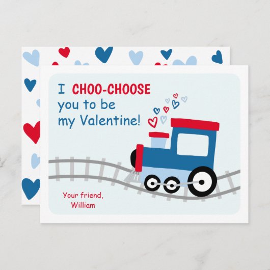 バレンタイン・クラスのトレーニング シーズンポストカード (正面/裏面)