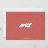 バレンタイン クラフトパーティーまたは誕生日パーティー 招待状 (裏面)