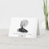 バレンタイン・グリーティング・ハート付きの少女 シーズンカード (裏面)