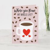 . .バレンタイン·コーヒーの挨拶 シーズンカード (正面)