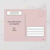 . .バレンタイン·コーヒーの挨拶 シーズンポストカード (裏面)