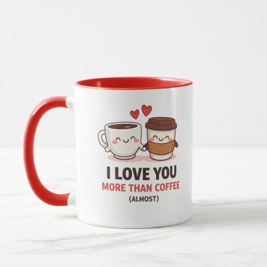 バレンタイン コーヒーマグ Funny Valentine Coffee Mug - I Love マグカップ (左)