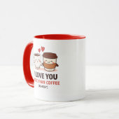 バレンタイン コーヒーマグ Funny Valentine Coffee Mug - I Love マグカップ (正面左)
