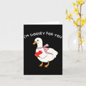 バレンタイン シリー ゴース あなたがゴースィでたまらない ダック ヴェイル カード (黄色い花)
