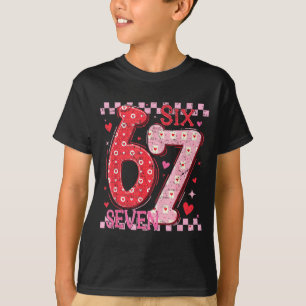 バレンタイン ジョーク 6 7 ミーム スラング メンズ レディース Tシャツ