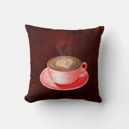 バレンタイン&セントパトリックスデイカプチーノアート クッション