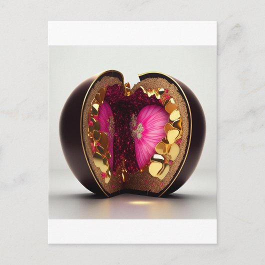 バレンタイン・チョコレート・サプライズ ポストカード (正面)