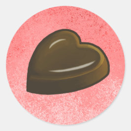 バレンタイン チョコレート ハート ラウンドシール