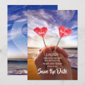 バレンタイン ツインフレーム Save the Dates セーブザデート (正面/裏面)