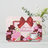 バレンタイン ティーパーティー 招待状 (スタンド正面)