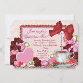 バレンタイン ティーパーティー 招待状 (裏面)