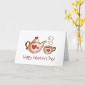 バレンタイン ティー グリーティングカード (黄色い花)