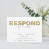 バレンタイン テーマ 返信 RSVP カード (スタンド正面)