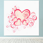 バレンタイン・デイキャンバス印刷 キャンバスプリント (インサイチュ (ウッドフロア))