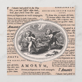 バレンタイン·デイナー·ダンス·ヴィンテージ·キューピッド 招待状