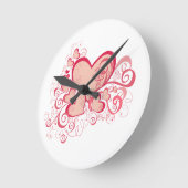 バレンタイン・デイ・ウォール・クロック ラウンド壁時計 (傾斜)