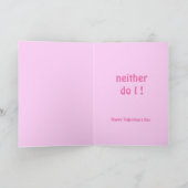 バレンタイン・デイ・エレファント・ネバ忘れー・ピンク・カード シーズンカード (内部)