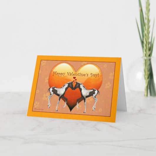 バレンタイン・デイ・カードを愛する馬 シーズンカード (正面)