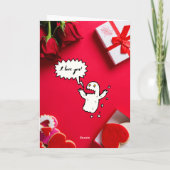 バレンタイン・デイ・カード「愛している、死ぬほど」 サンキューカード (裏面)