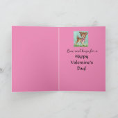 バレンタイン·デイ·スイート·グランドドーター·ヴィンテージ·ジカ カード (内部)