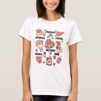 バレンタイン・デイ・スクール心理学者スクールPsych T Tシャツ