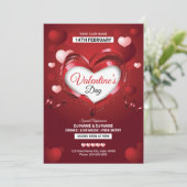 バレンタイン·デイ·招待状チラシ 招待状 (スタンド正面)