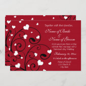 バレンタイン·デイ·結婚式招待状·フォトカード 招待状 (正面/裏面)