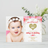 バレンタイン·デーの恋人の誕生日写真 招待状 (スタンド正面)