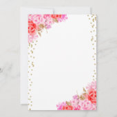 バレンタイン·デー私たちの恋人の誕生日 招待状 (裏面)