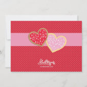 バレンタイン·デー·パーティの招待状 招待状 (裏面)