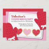 バレンタイン·デー·パーティの招待状 招待状 (正面/裏面)