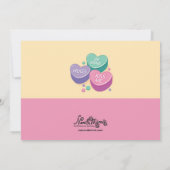 バレンタイン·デー·パーティの招待状 招待状 (裏面)