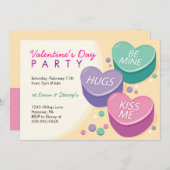 バレンタイン·デー·パーティの招待状 招待状 (正面/裏面)