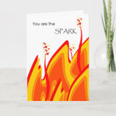 バレンタイン・デー・フォー・スウィートアート、君はスパーク シーズンカード (正面)