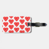 バレンタイン・デー・ラブ・ハート旅行の手荷物タグ ラゲッジタグ (裏面横)