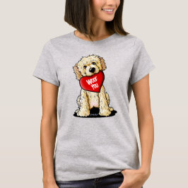 バレンタイン・ドゥードル・ドッグTシャツ Tシャツ