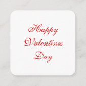 バレンタイン ノートカード (裏面)