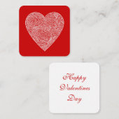 バレンタイン ノートカード (正面/裏面)