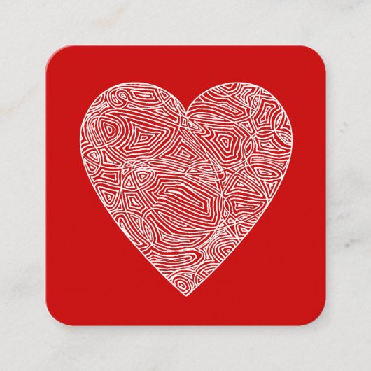 バレンタイン ノートカード (正面)