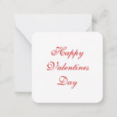 バレンタイン ノートカード (裏面)