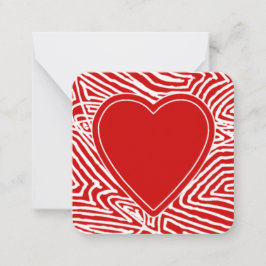 バレンタイン ノートカード